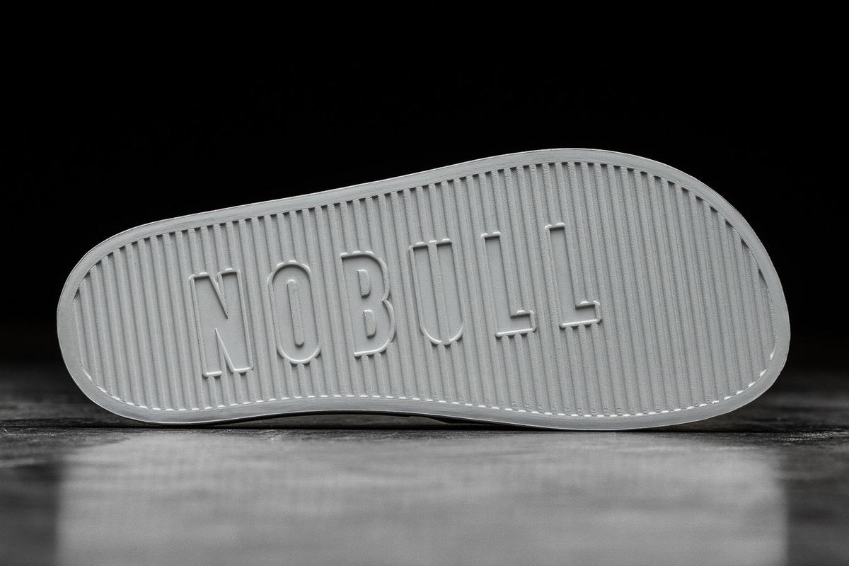 Nobull Arctic Men's Slides Grey | Australia (XF0976)